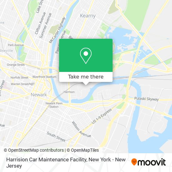 Harrision Car Maintenance Facility map