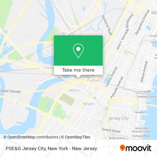 Mapa de PSE&G Jersey City