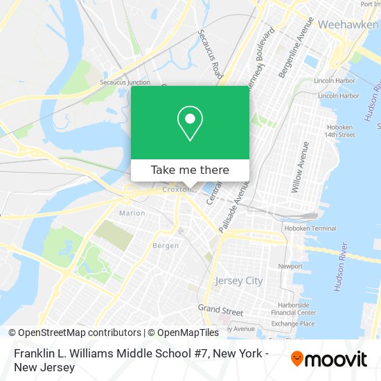 Franklin L. Williams Middle School #7 map