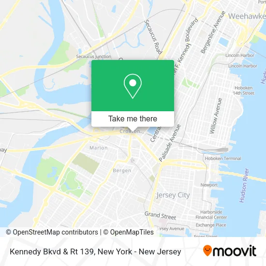 Kennedy Bkvd & Rt 139 map