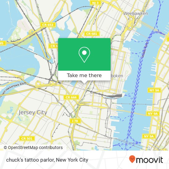 Mapa de chuck's tattoo parlor
