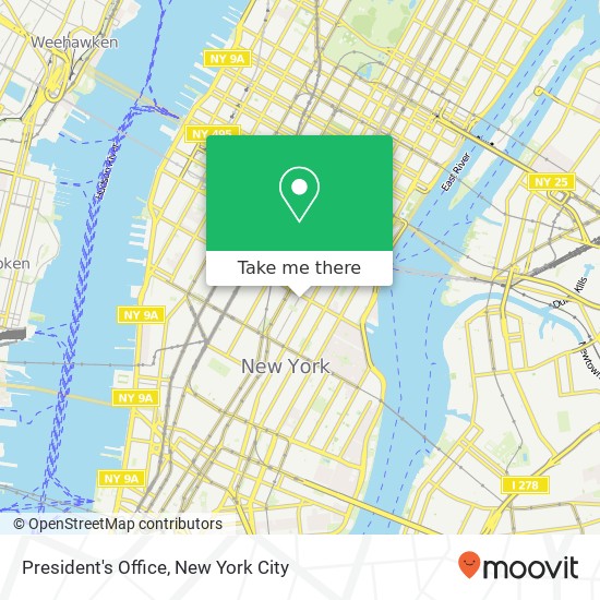 President's Office map