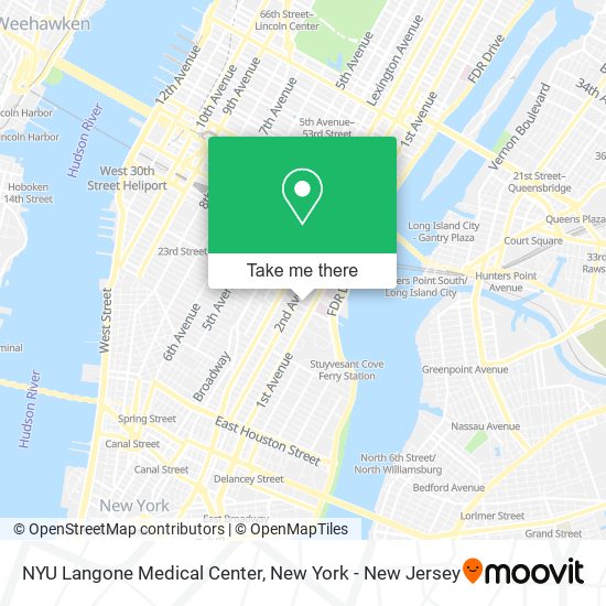 Mapa de NYU Langone Medical Center