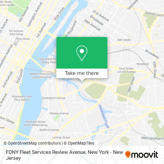 FDNY Fleet Services Review Avenue map