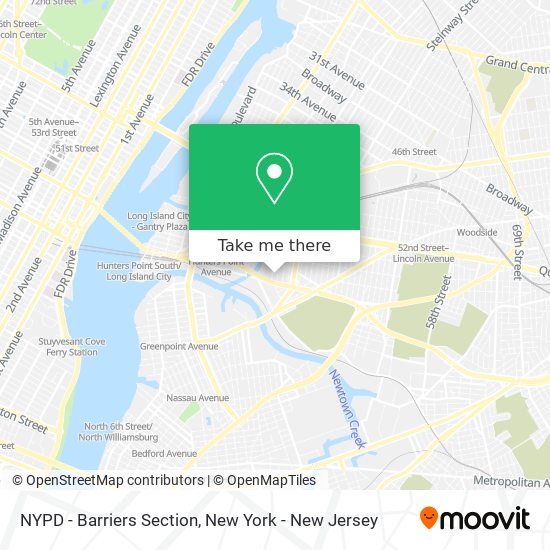 NYPD - Barriers Section map