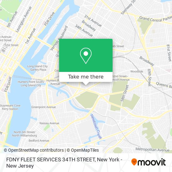 Mapa de FDNY FLEET SERVICES 34TH STREET