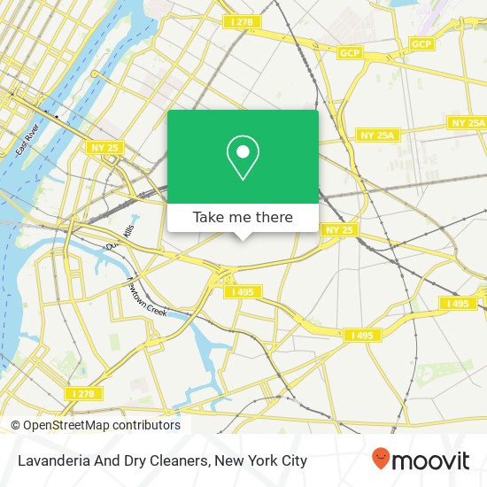 Lavanderia And Dry Cleaners map
