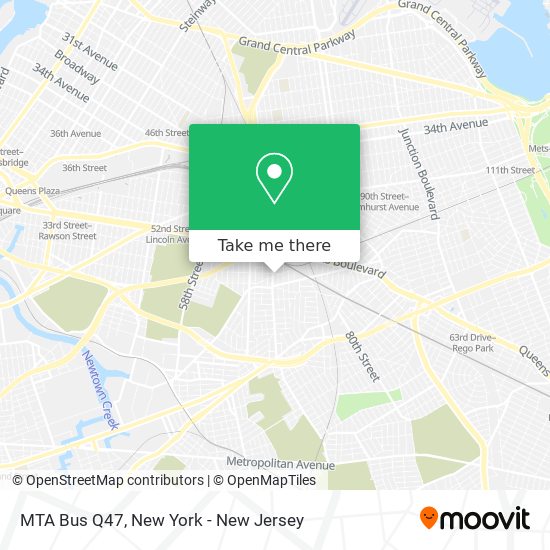 MTA Bus Q47 map