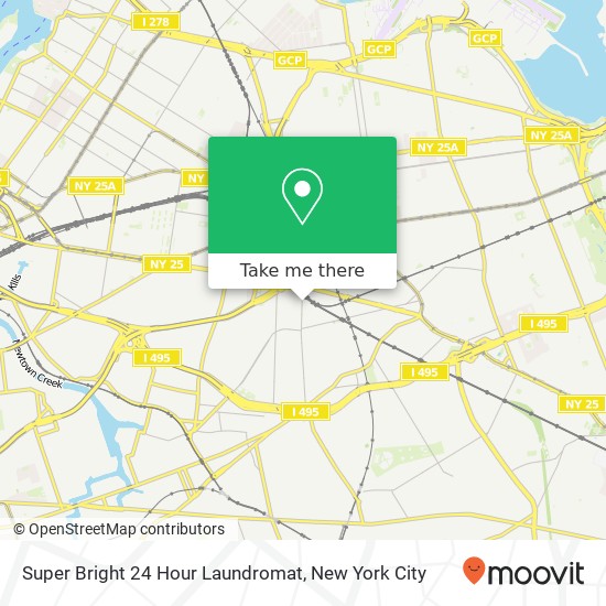 Mapa de Super Bright 24 Hour Laundromat