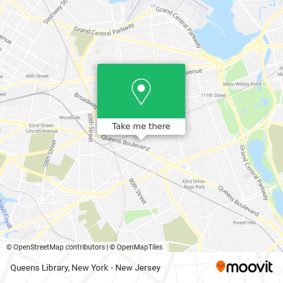 Queens Library map