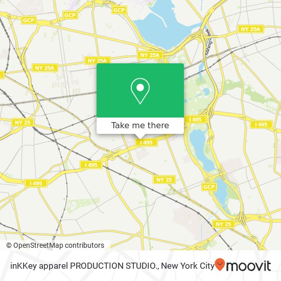 Mapa de inKKey apparel PRODUCTION STUDIO.