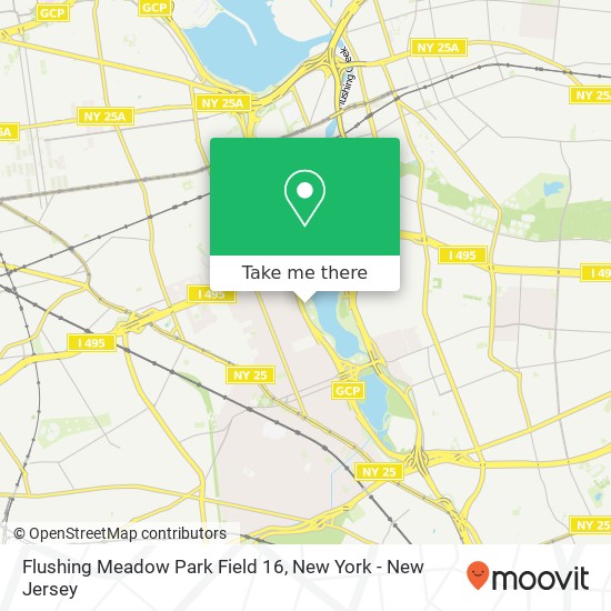 Mapa de Flushing Meadow Park Field 16