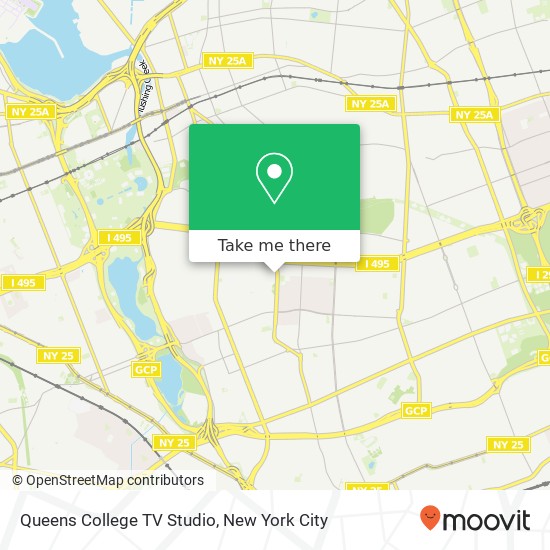 Mapa de Queens College TV Studio