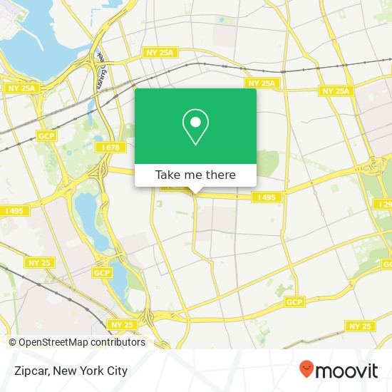 Mapa de Zipcar