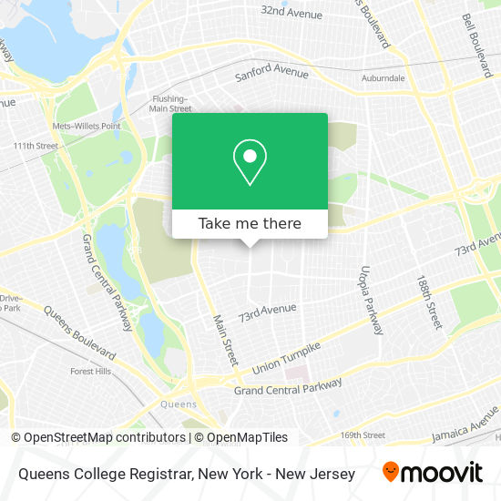 Queens College Registrar map