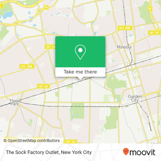 The Sock Factory Outlet map