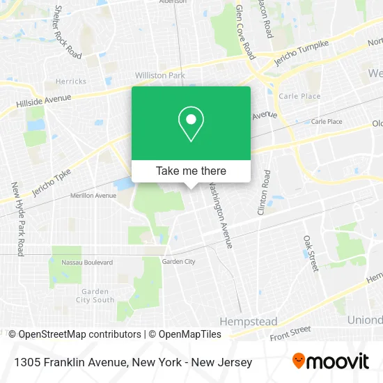 1305 Franklin Avenue map