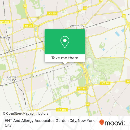 Mapa de ENT And Allergy Associates Garden City