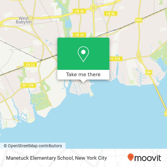 Mapa de Manetuck Elementary School