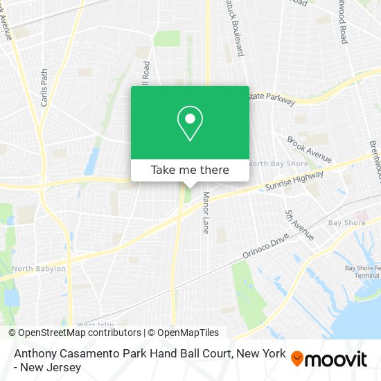 Mapa de Anthony Casamento Park Hand Ball Court