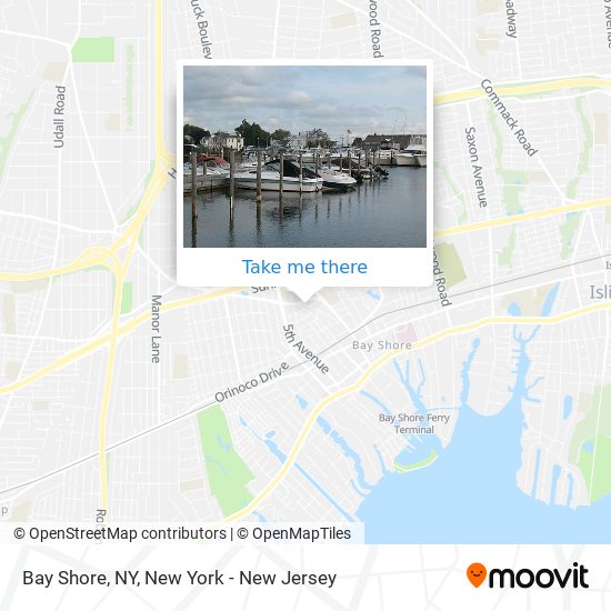 Mapa de Bay Shore, NY