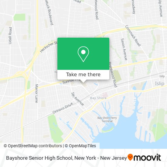 Bayshore Senior High School map