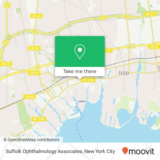 Suffolk Ophthalmology Associates map
