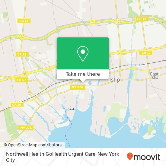 Northwell Health-GoHealth Urgent Care map