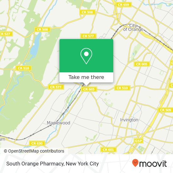 Mapa de South Orange Pharmacy