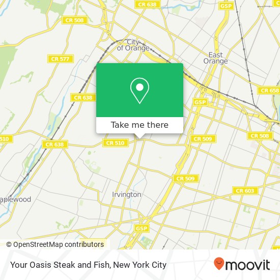 Mapa de Your Oasis Steak and Fish