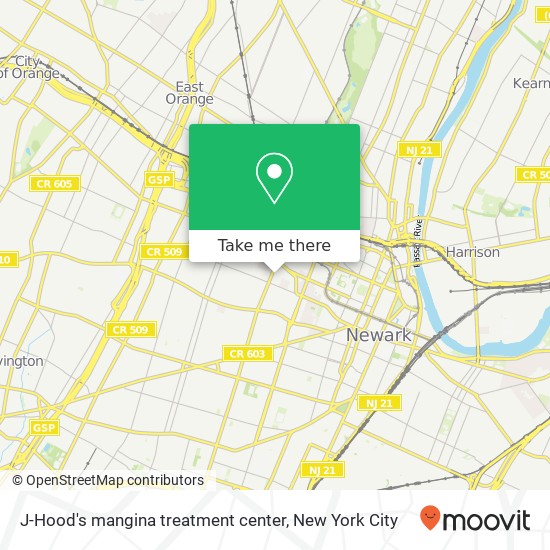 J-Hood's mangina treatment center map