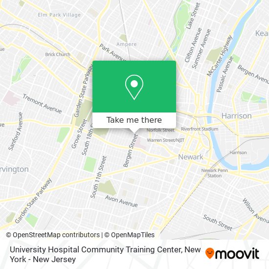 Mapa de University Hospital Community Training Center