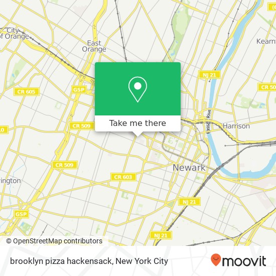 brooklyn pizza hackensack map