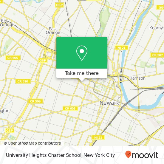 University Heights Charter School map