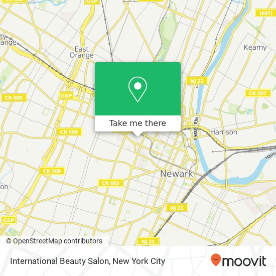 International Beauty Salon map