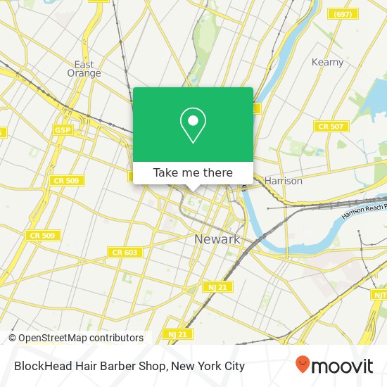 Mapa de BlockHead Hair Barber Shop