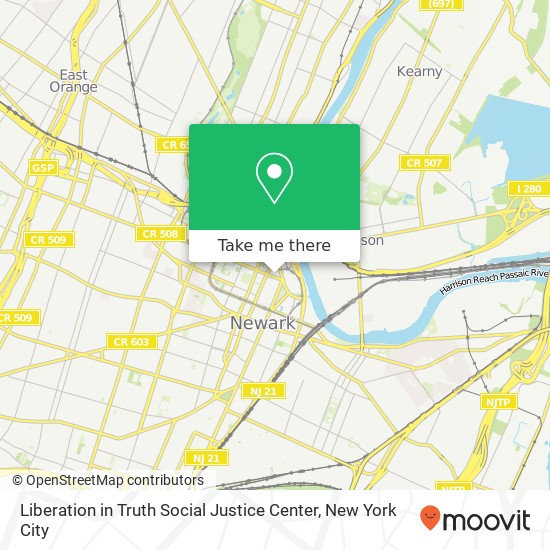 Liberation in Truth Social Justice Center map