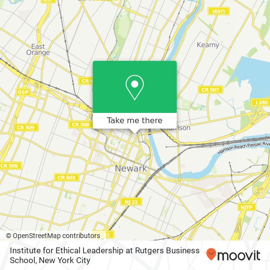 Institute for Ethical Leadership at Rutgers Business School map
