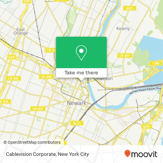 Mapa de Cablevision Corporate