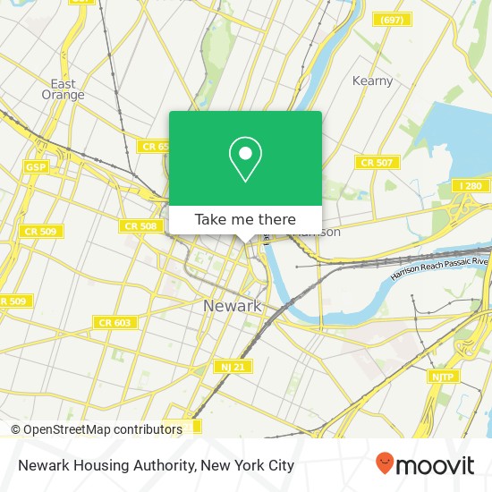 Newark Housing Authority map