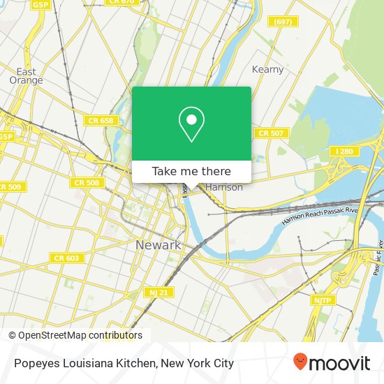 Popeyes Louisiana Kitchen map