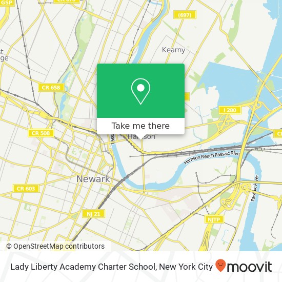 Mapa de Lady Liberty Academy Charter School