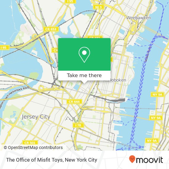 The Office of Misfit Toys map