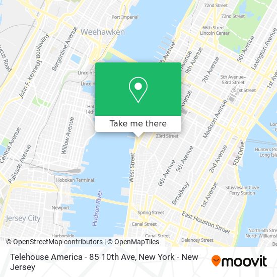 Telehouse America - 85 10th Ave map