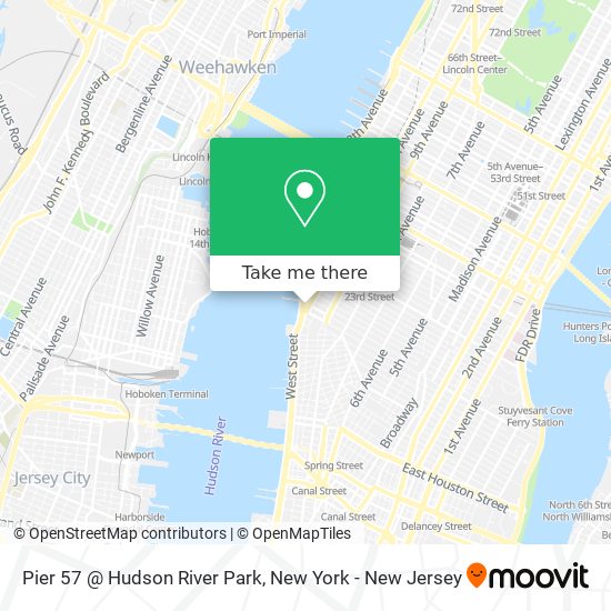 Mapa de Pier 57 @ Hudson River Park