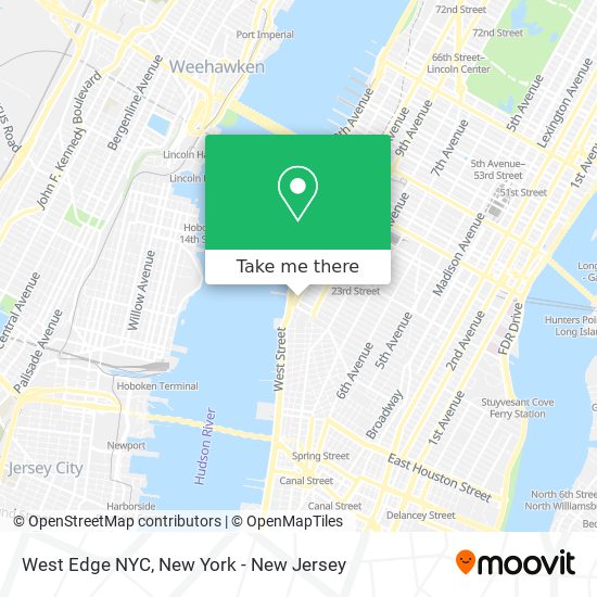 West Edge NYC map