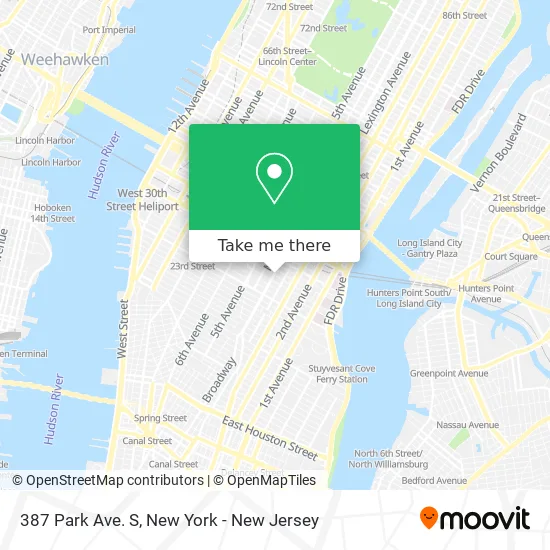 387 Park Ave. S map