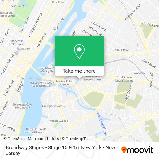 Broadway Stages - Stage 15 & 16 map