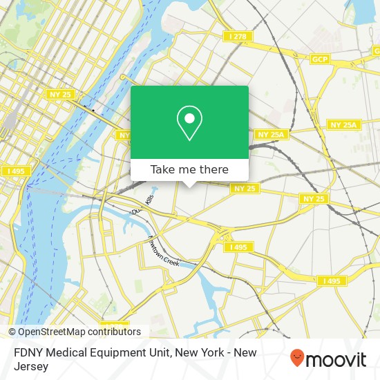 Mapa de FDNY Medical Equipment Unit