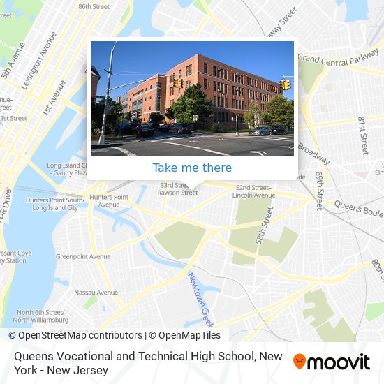 Queens Vocational and Technical High School map